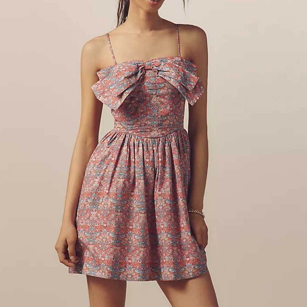 Love The Label Dolcia Sleeveless Bow A-Line Mini Dress M